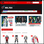 Screen shot of the Reltex Leathers website.