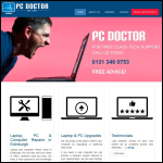 Screen shot of the PC Doctor website.