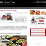 Screen shot of the Hog Roast York website.