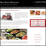 Screen shot of the Hog Roast Basildon website.