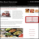 Screen shot of the Hog Roast Guildford website.