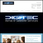 Screen shot of the Digitec Aerials website.