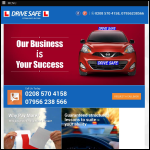 Screen shot of the Drive Safe Driving School website.