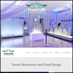 Screen shot of the Transform Venue website.