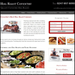 Screen shot of the Hog Roast Coventry website.