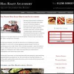 Screen shot of the Hog Roast Aylesbury website.