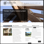 Screen shot of the North Star Timber Frames website.