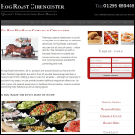 Screen shot of the Hog Roast Cirencester website.