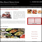 Screen shot of the Hog Roast Kings Lynn website.