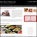 Screen shot of the Hog Roast Hereford website.