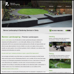 Screen shot of the Barnes Landscaping website.