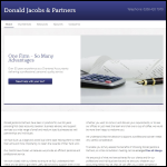 Screen shot of the Donald Jacobs & Partners website.
