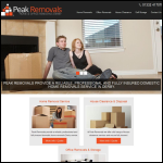 Screen shot of the Peak Removals website.
