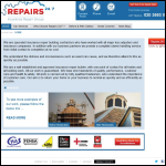 Screen shot of the Repairs 247 Ltd website.