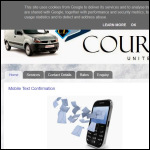 Screen shot of the CourierLine UK website.