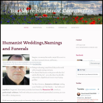 Screen shot of the Humanist Ceremonies website.