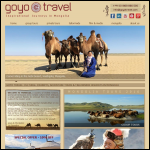 Screen shot of the Goyo Travel website.
