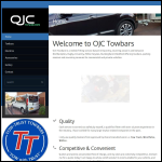 Screen shot of the OJC Towbars website.