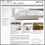 Screen shot of the TCS Furniture Range website.