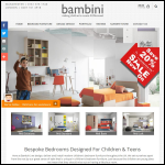 Screen shot of the Bambini Furniture Ltd website.