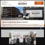 Screen shot of the Wilsons Quality Removals website.