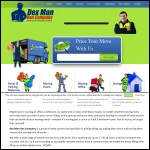 Screen shot of the Dex Man Van Company website.