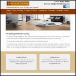 Screen shot of the Hertford Flooring website.