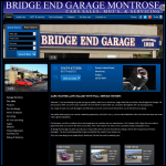 Screen shot of the Bridge End Garage Montrose website.