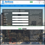 Screen shot of the DatZoom website.