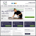 Screen shot of the ICE Cleaning Company website.