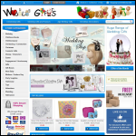 Screen shot of the Widdle Gifts website.