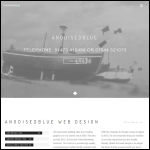 Screen shot of the AnodisedBlue Web Design website.