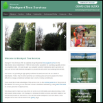 Screen shot of the Stockport Tree Surgeons website.