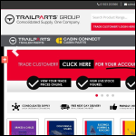 Screen shot of the TRAILPARTS website.