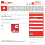 Screen shot of the i2 Training website.