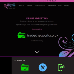 Screen shot of the Desire Marketing website.