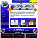 Screen shot of the ASF Locksmiths Ltd website.