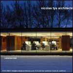 Screen shot of the Nicolas Tye Architects website.