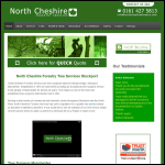 Screen shot of the North Cheshire Forestry Services Ltd website.