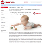 Screen shot of the Tuska Toys website.