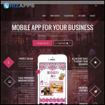 Screen shot of the Riz Apps website.