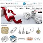 Screen shot of the Your Jewellery Box website.