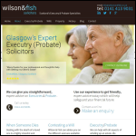 Screen shot of the Wilson & Fish Solicitors website.