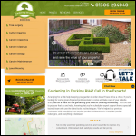 Screen shot of the Gardening Services Dorking website.