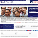 Screen shot of the UK Visa Hub website.