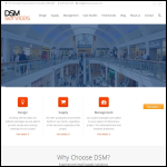 Screen shot of the DSM Services UK website.