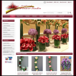 Screen shot of the Artificial Flower Studio website.