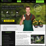 Screen shot of the Gardeners Bristol website.