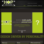 Screen shot of the Hop Designs website.
