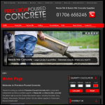 Screen shot of the Precision Poured Concrete Ltd website.